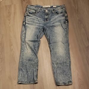 BKE Denim Sabrina 33W Capris